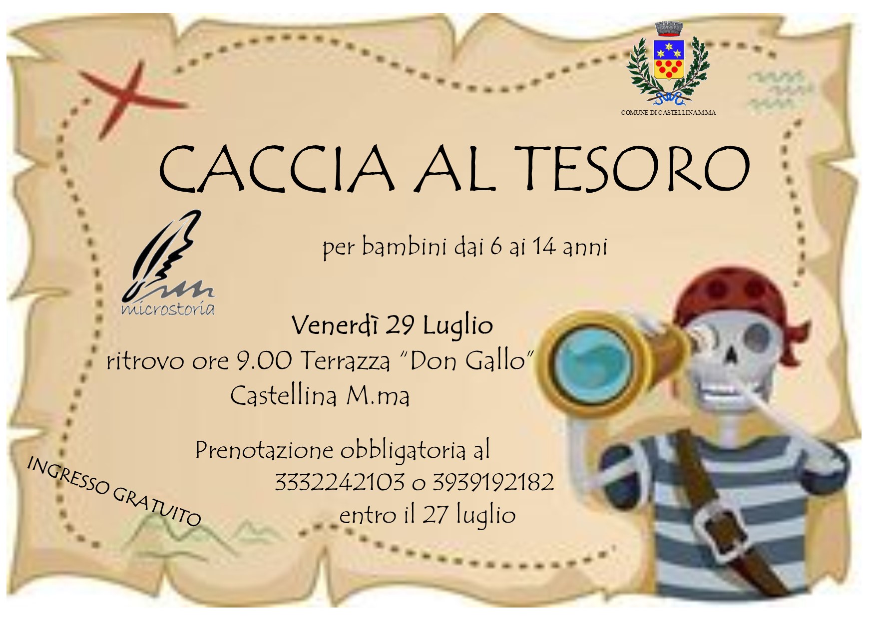 Caccia al Tesoro Castellina Marittima 29 luglio 2016 Microstoria