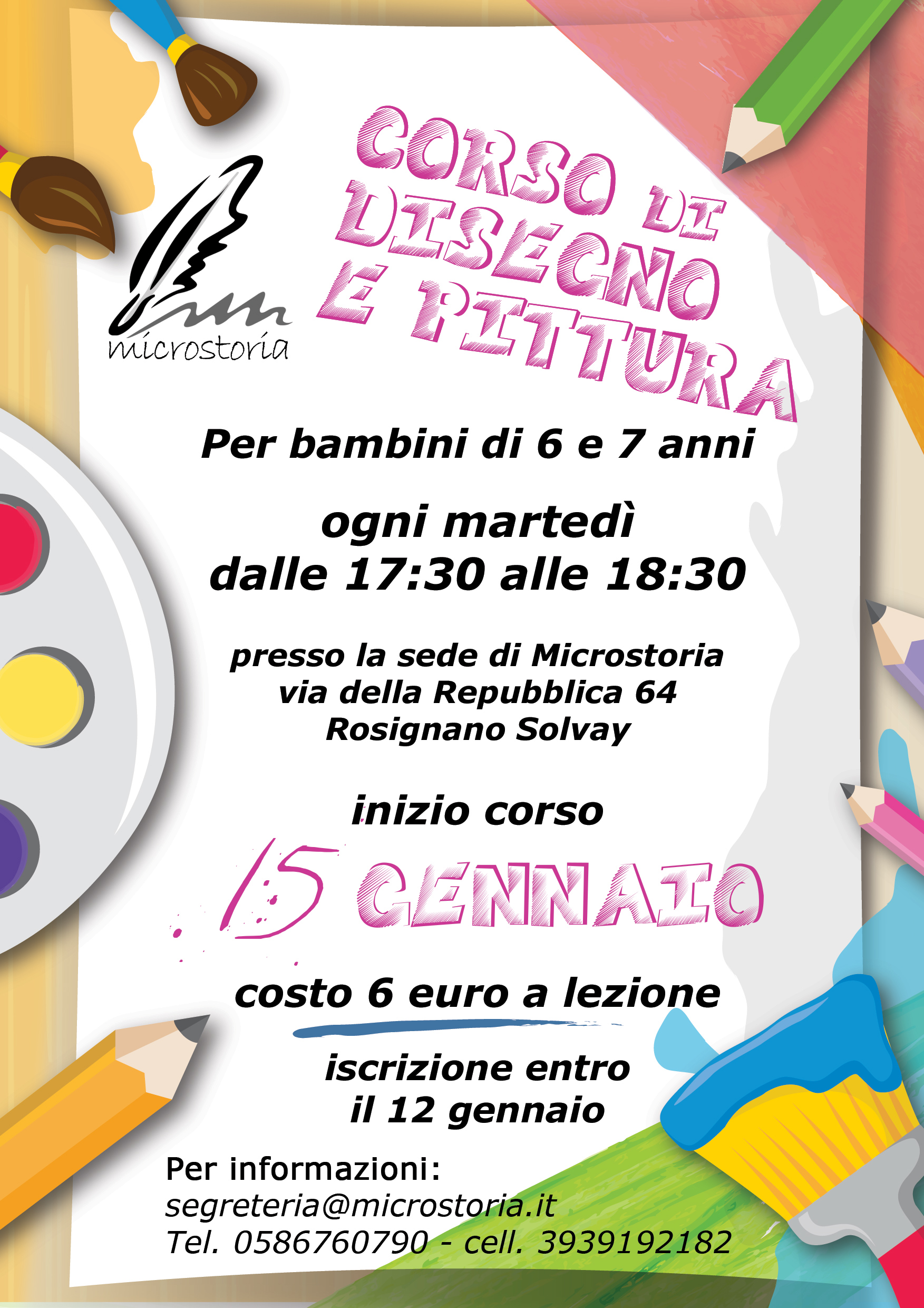 Corso di pittura e disegno per bambini