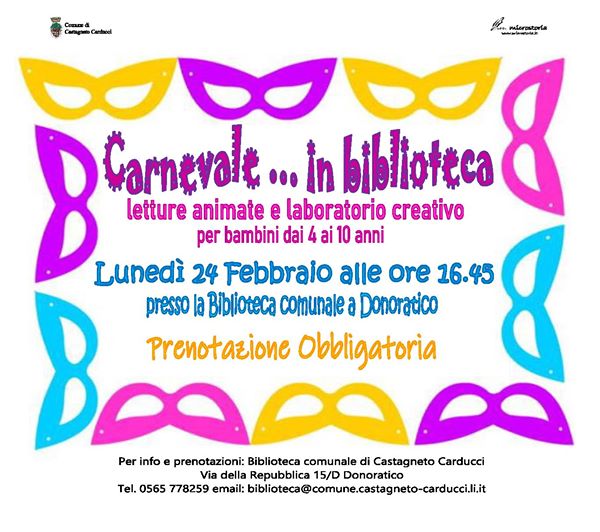 carnevale in biblioteca