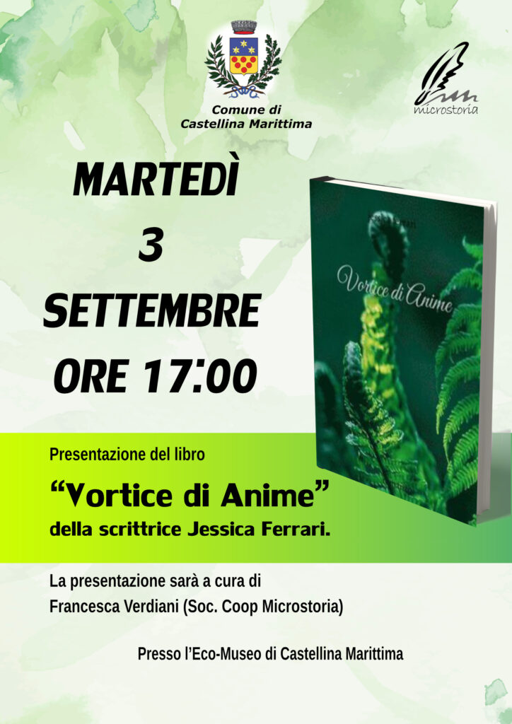 Presentazione del libro Vortice di anime di Jessica Ferrari