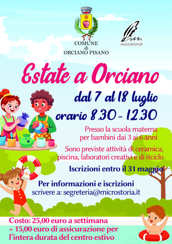 Estate a Orciano Pisano Campi estivi