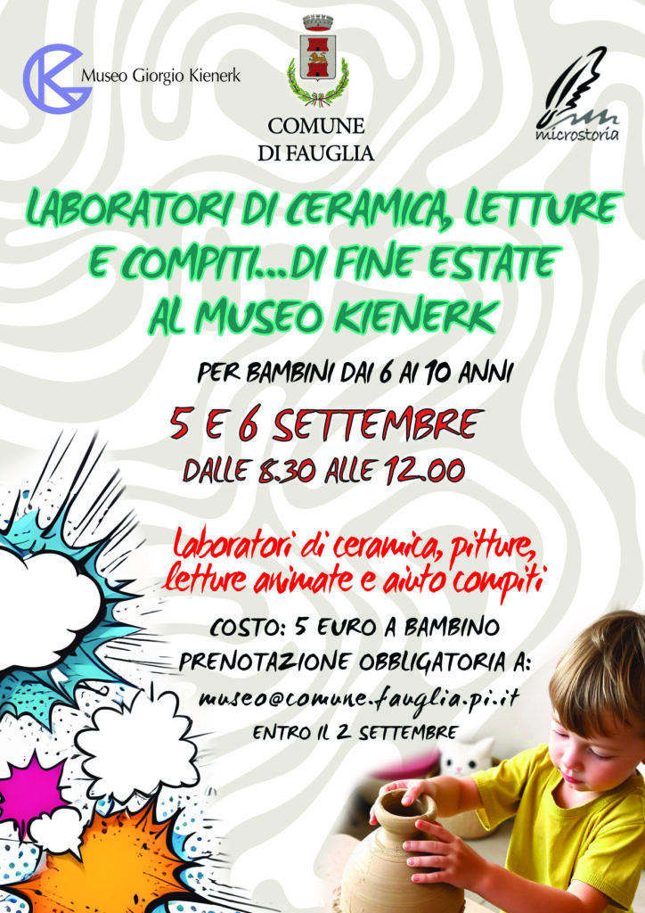 Laboratori di Ceramica, Lettura e compiti al Museo Kienerk
