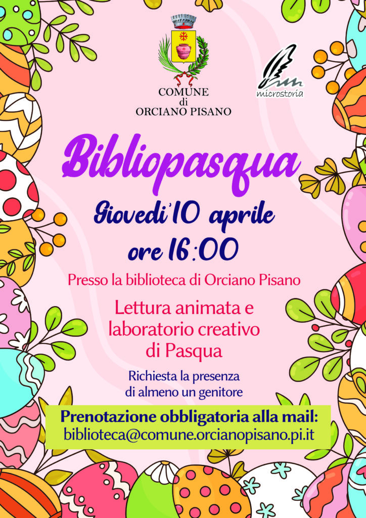 bibliopasqua ad orciano pisano lettuere animate e laboratori