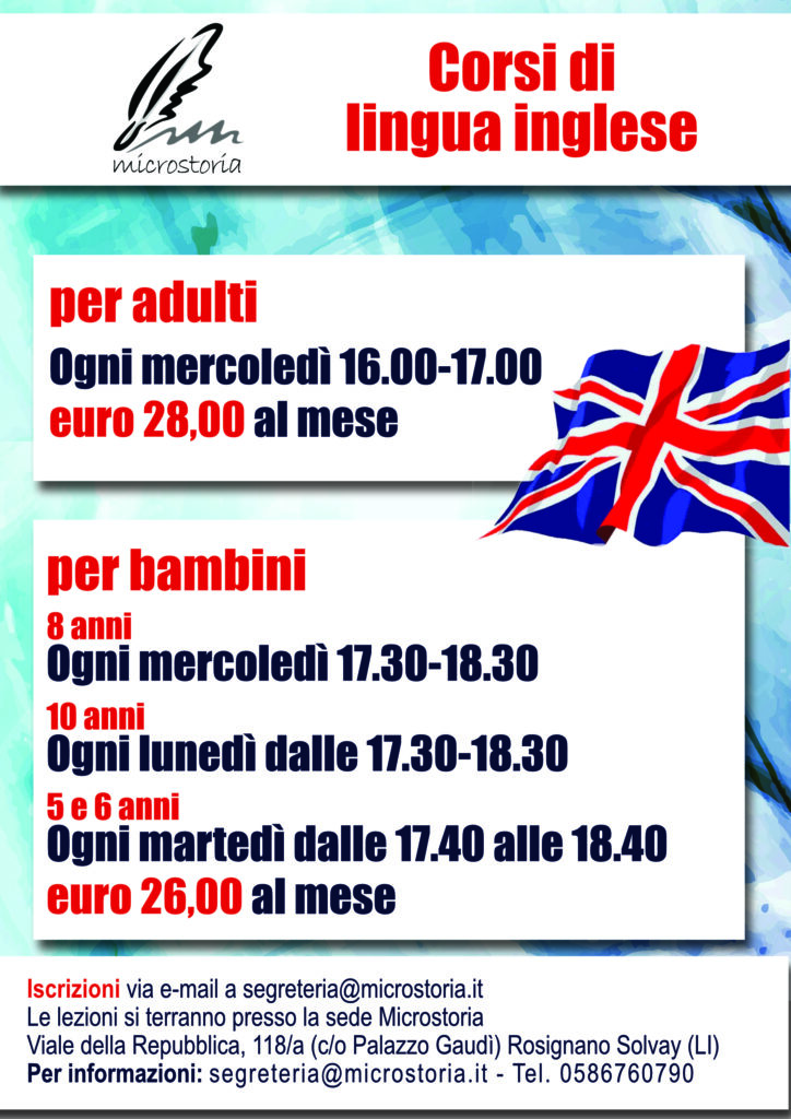 Corsi di inglese per adulti e bambini sede Microstoria