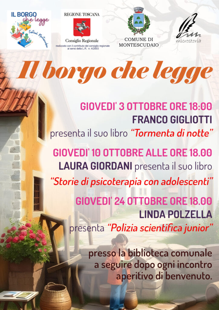Il Borgo che legge Ottobre Montescudaio
